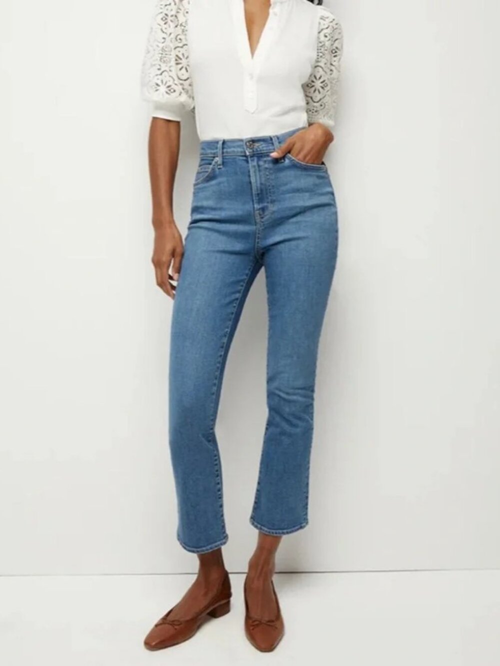 Veronica Beard Jeans Carly High Rise Kick Flare Jeans